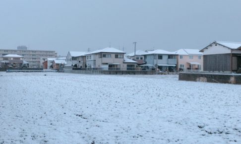 久留米市 雪が積もる 少々の積雪 外はかなり寒い！