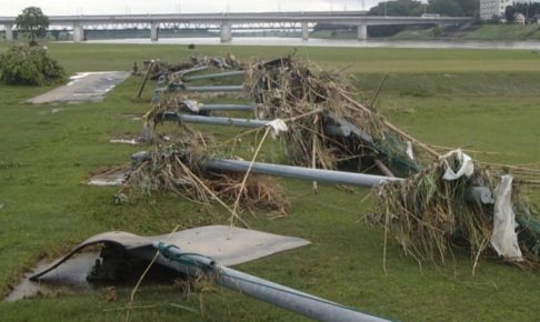 久留米市 長門石ゴルフ場 大雨による甚大な被害で臨時休業