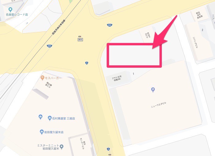 ドン・キホーテが西鉄久留米駅そばにオープンするみたい 地図