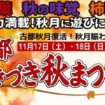 小京都 あきづき秋まつり2018 紅葉・秋の味覚・柿狩り！