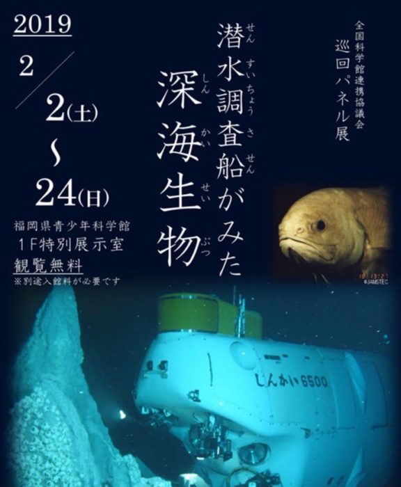 潜水調査船がみた深海生物 福岡県青少年科学館にて開催