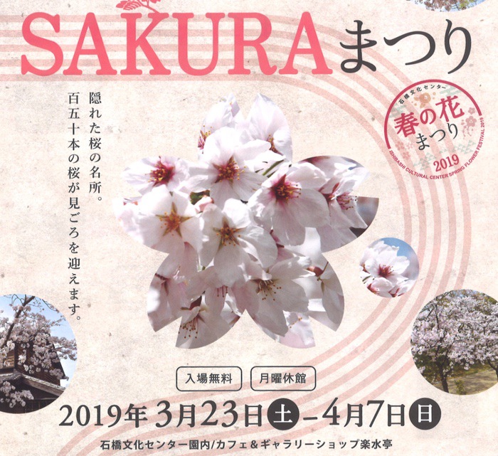 石橋文化センター 春の花まつり2019 SAKURAまつり 約150本の桜