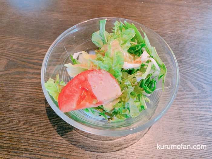 翠藍 定食のサラダ