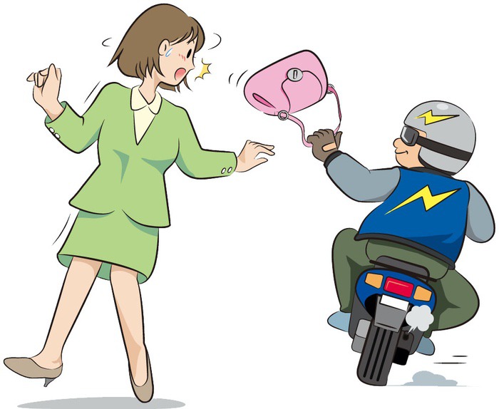 大川市で帰宅中の女性がバッグをひったくられる事件発生【注意】