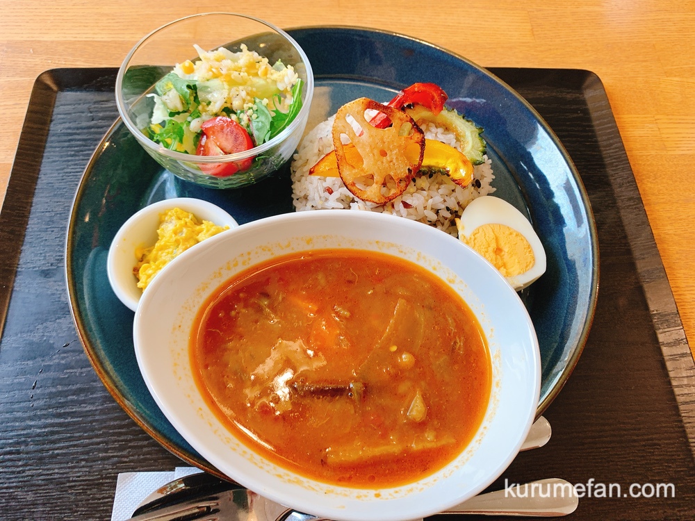 穀物屋 レンズ豆と夏野菜のスープカレーセット