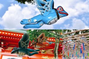 小郡市「如意輪寺 夏の大祭2022」空飛ぶカエルや風鈴の音色が響く境内