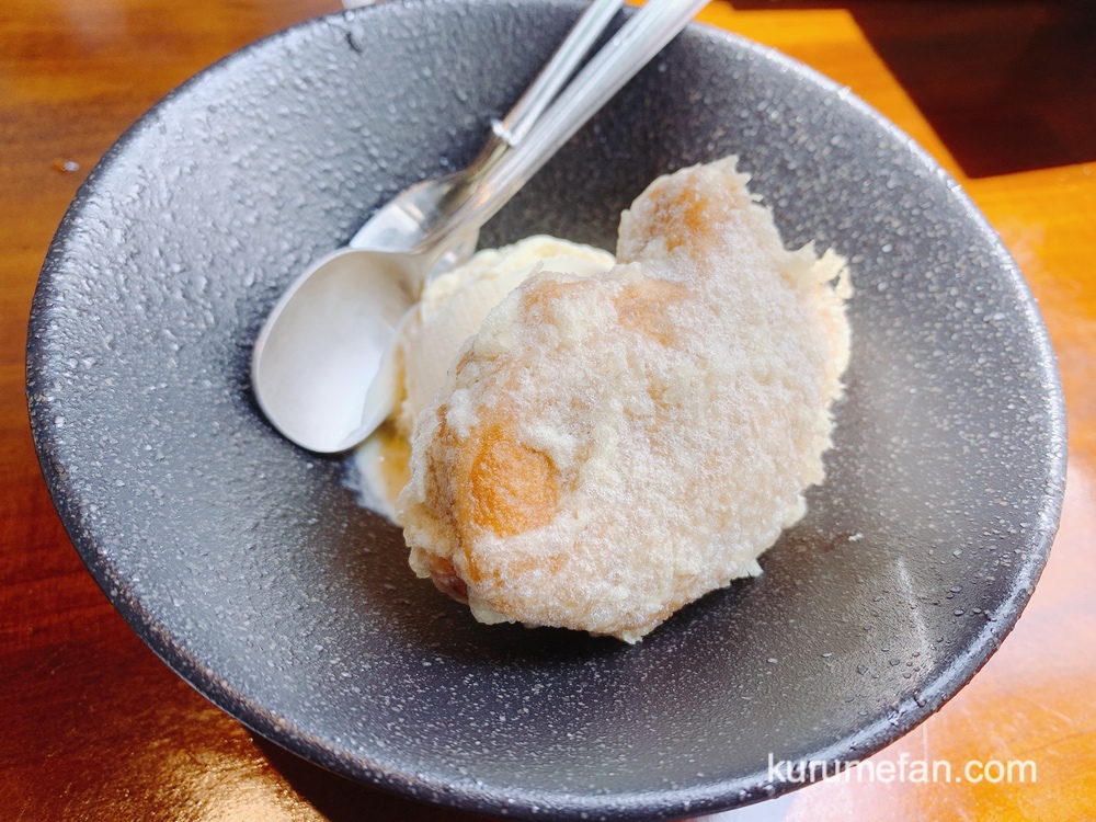 天婦羅 うた川 たいやきの天ぷら バニラアイス添え 新感覚デザート