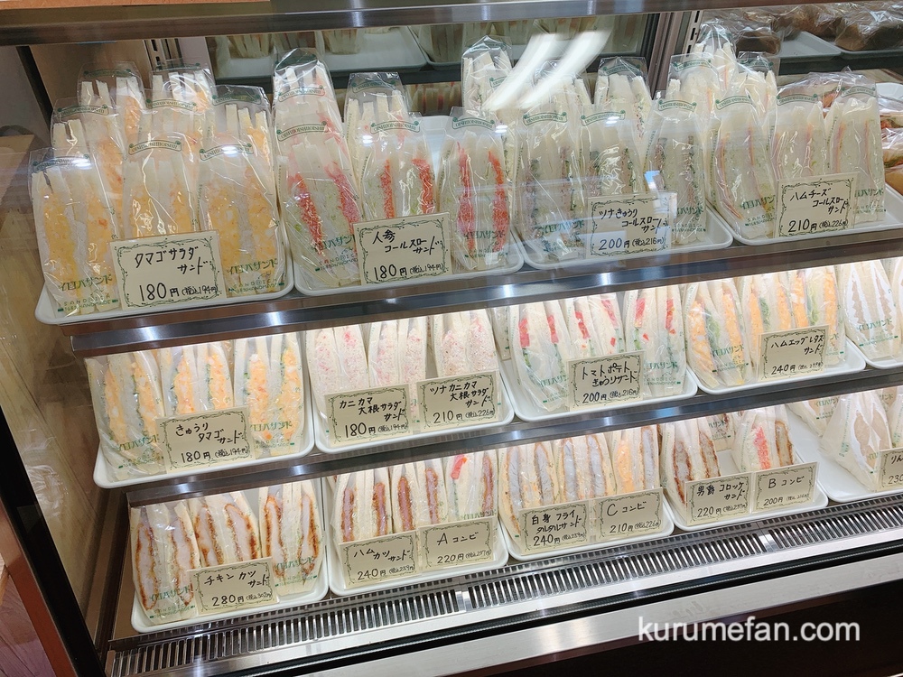 イロハサンド 久留米市 店内 種類豊富なサンドイッチを販売