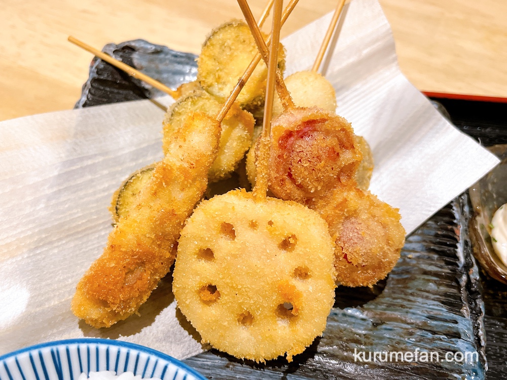 魚、串 つぼみ 久留米市「串カツ定食」