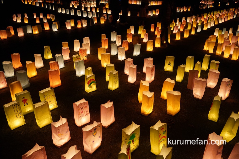 福岡県久留米市 水天宮境内「灯明アート」幻想的で綺麗