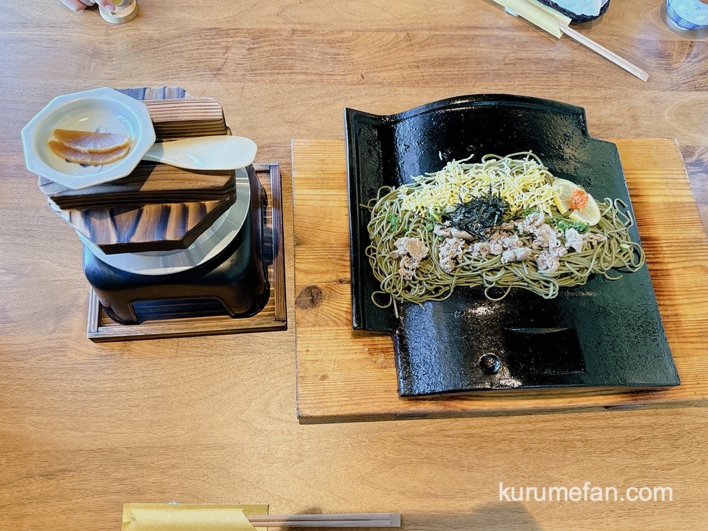 瓦そば うぐいす『瓦そばと季節の釜めしセット』