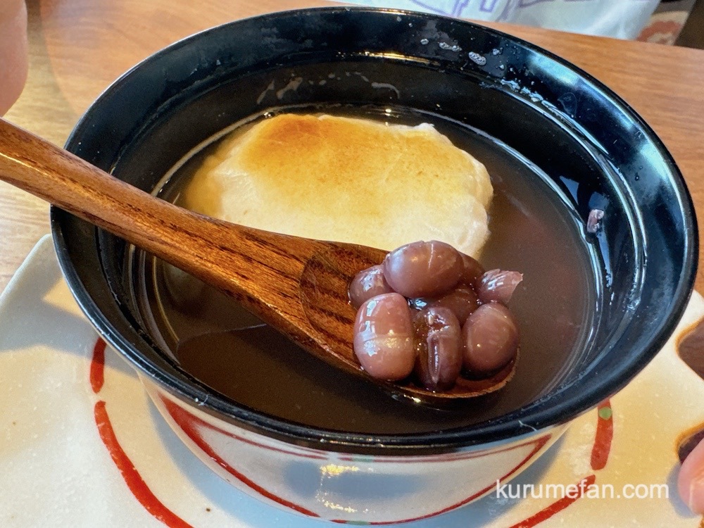 瓦そば うぐいす『ぜんざい』北海道産大納言小豆を使用