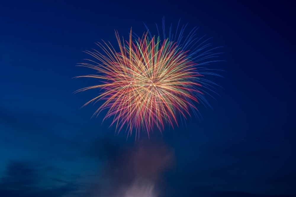 今日、8月8日 久留米市で花火打上！巨瀬川にナイアガラ!!『河童明神夏大祭 』