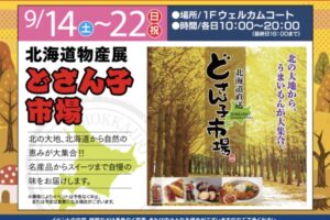 北海道物産展 どさん子市場！名産品からスイーツまでうまかもんが大集合！