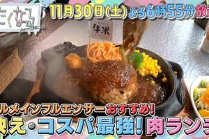 福岡コスパ最強の肉ランチ！久留米市のお店も放送！たくなる