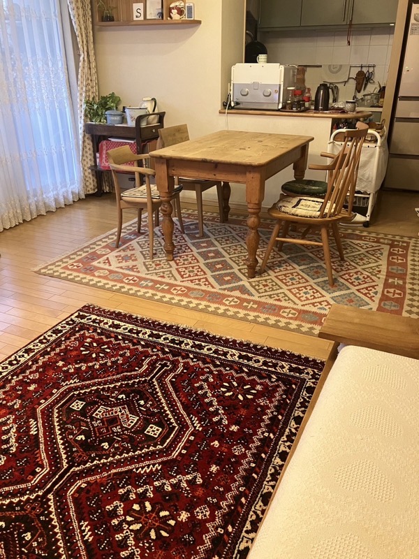 「ギャッベ・ライフあかね屋」購入者が使用されている様子