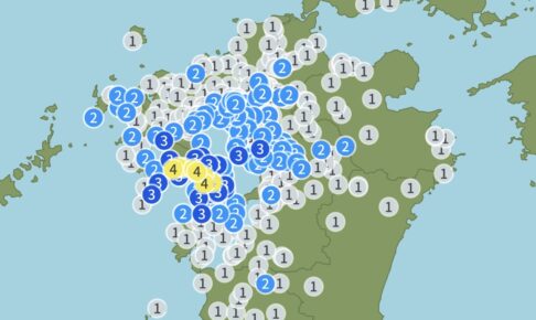 長崎県南西部を震源地とした地震 最大震度4 久留米市で震度2【7/25】
