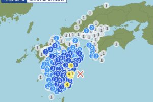 日向灘を震源地した地震 最大震度4 久留米市で震度2【8/17】
