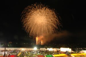 今日、2025年9月20日 朝倉市で花火打上！「夏まつりあさくら」