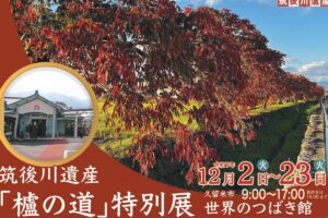 【久留米市】筑後川遺産 櫨の道特別展in久留米市世界のつばき館