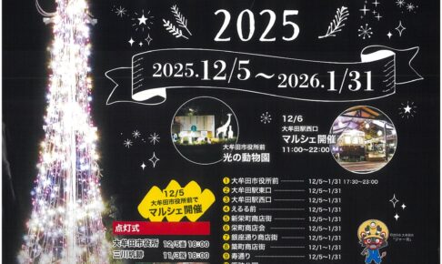 大牟田の冬の風物詩「オームタ☆イルミナーレ2025」市内15か所でイルミネーション