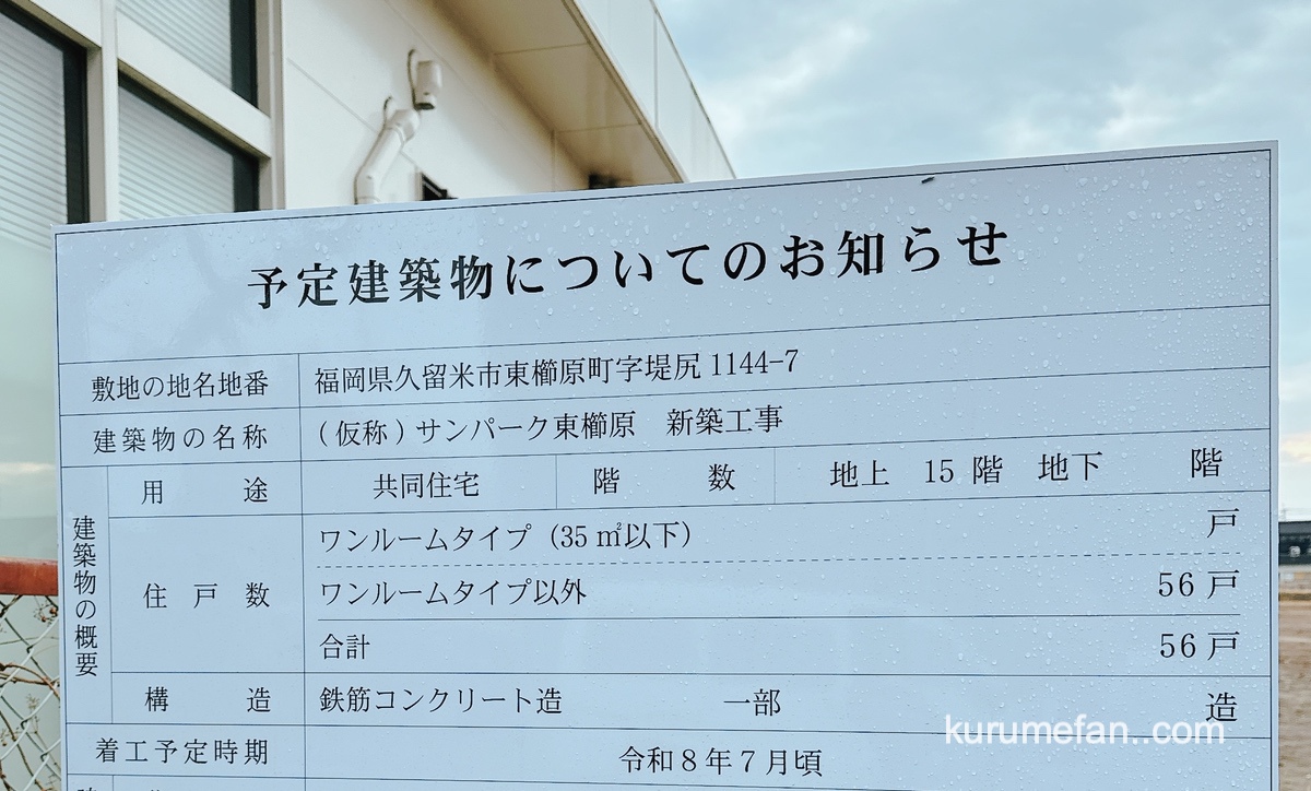（仮称）サンパーク東櫛原 新築工事