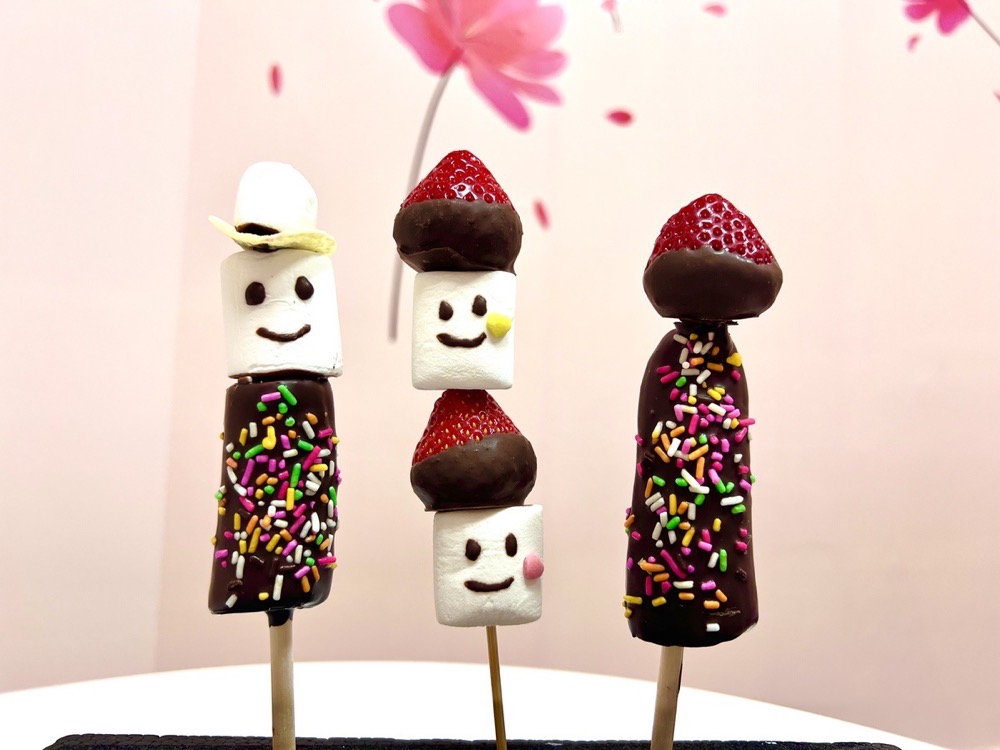 チョコバナナ&いちご、マシュマロミックス