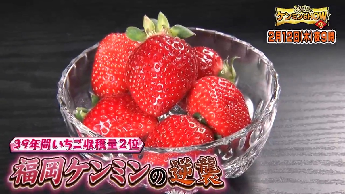 秘密のケンミンSHOW極 JAふくおか八女「博多あまおう」を放送【福岡】