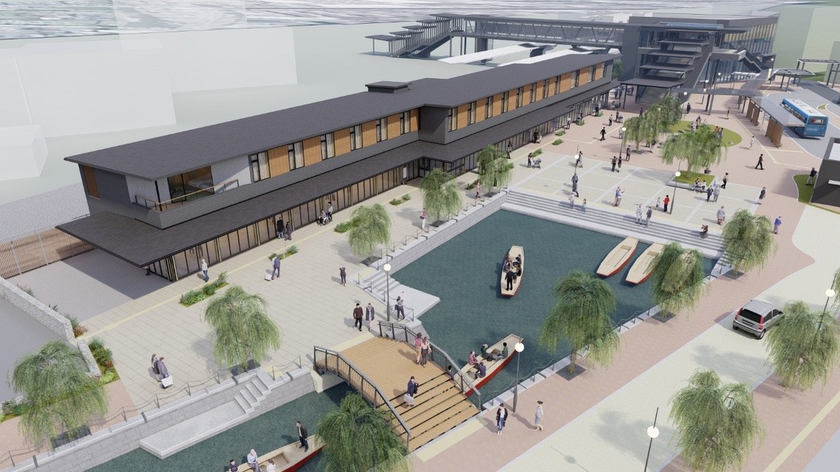 西鉄柳川駅前『にぎわい交流施設』2027年6月オープン予定！物販や飲食、宿泊機能など