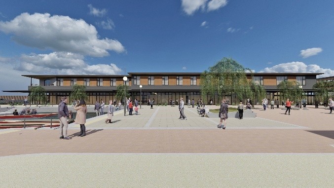 西鉄柳川駅前『にぎわい交流施設』