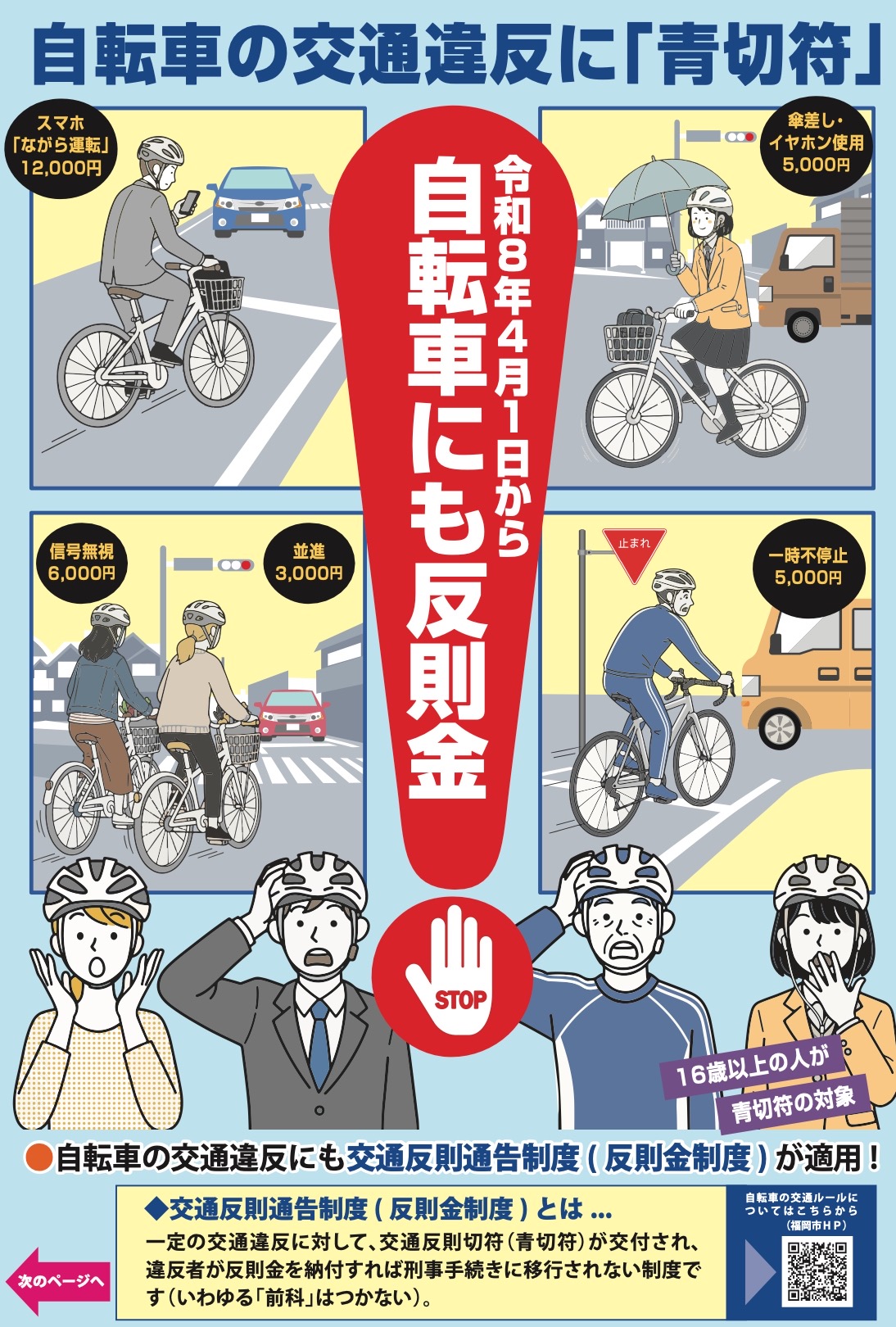 【2026年4月1日施行】自転車の「青切符」制度を徹底解説！反則金や対象となる違反行為とは？
