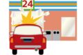 久留米市のコンビニに車が突っ込む事故 80代の運転手の男性が病院へ運ばれる