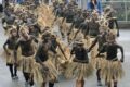 筑後市の奇祭「久富盆綱曳き2025」大綱引いた黒鬼練り歩く【福岡県無形民俗文化財】